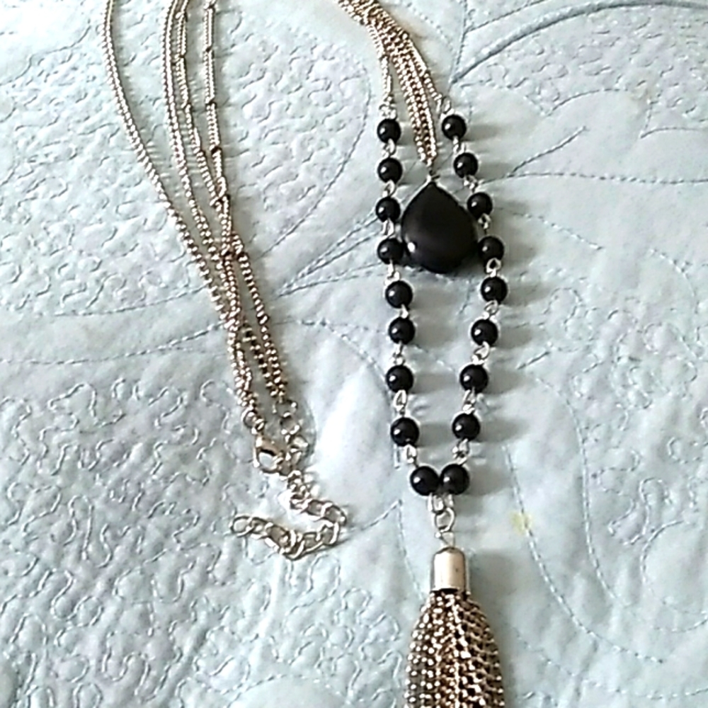 Black and Silver Necklace